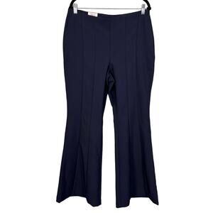 INC INTERNATIONAL CONCEPTS Pants 12 Bootcut Flare Leg Mid Rise Pleated Blue NWT